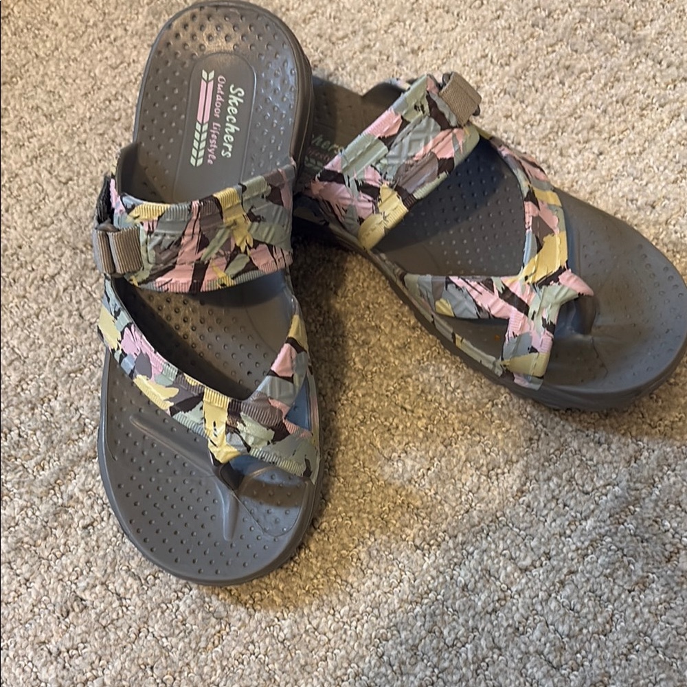 Skechers Size 8 Multicolor Outdoor thong Sandals